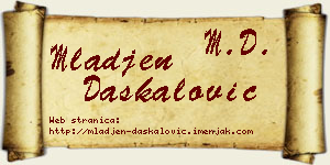 Mlađen Daskalović vizit kartica